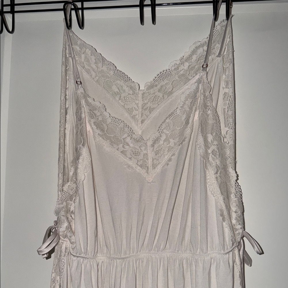 Victoria's Secret SoSoft™ Modal Ribbed Lace-Trim Long Slip Dress - Picture 5 of 7
